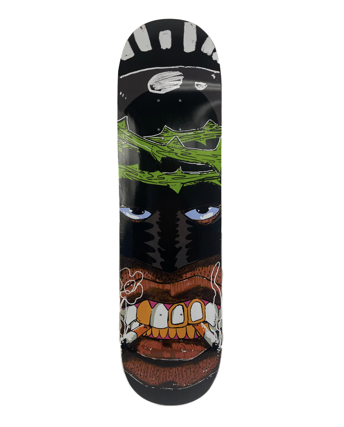 Black BatManeee Skate Deck