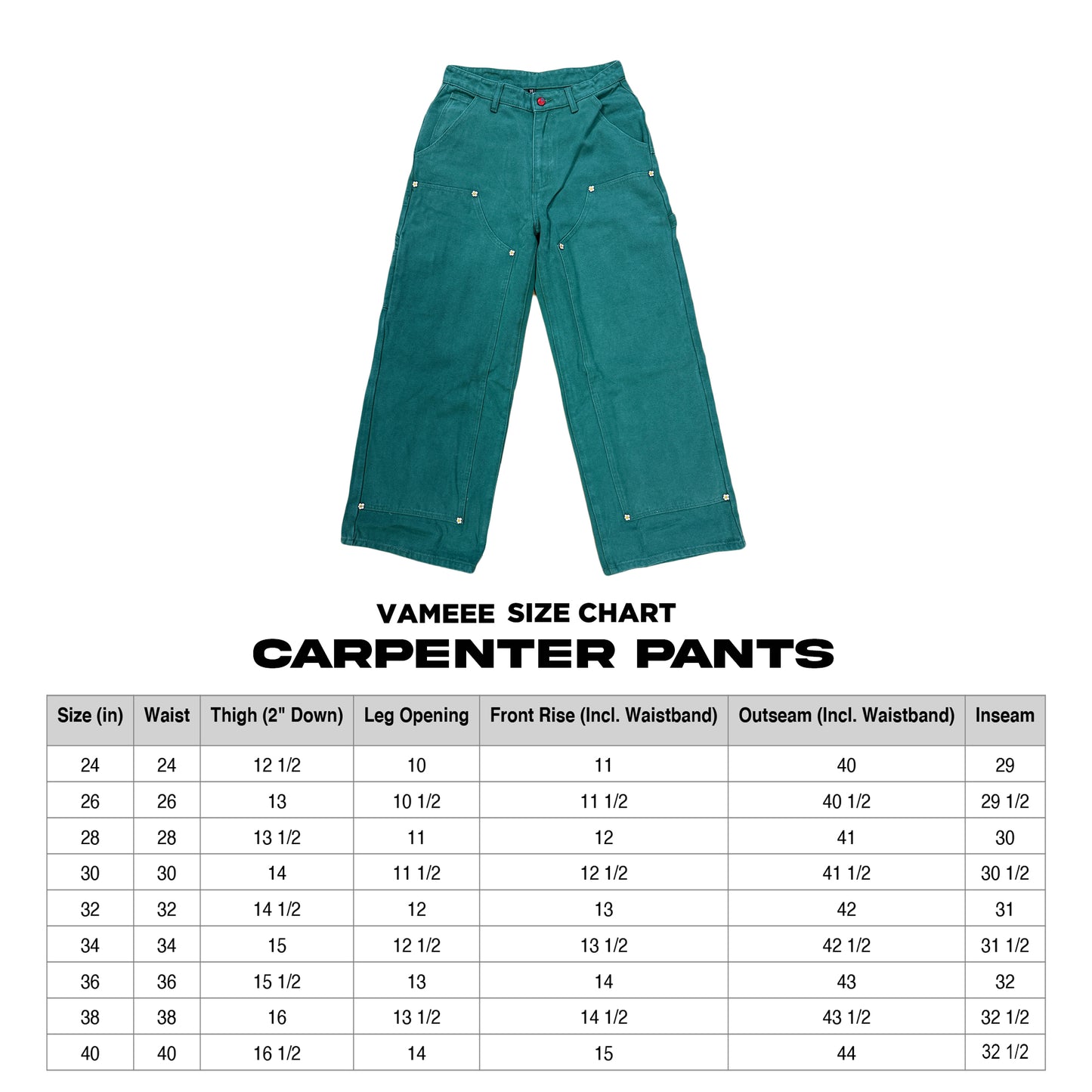 Green Carpenter Pants