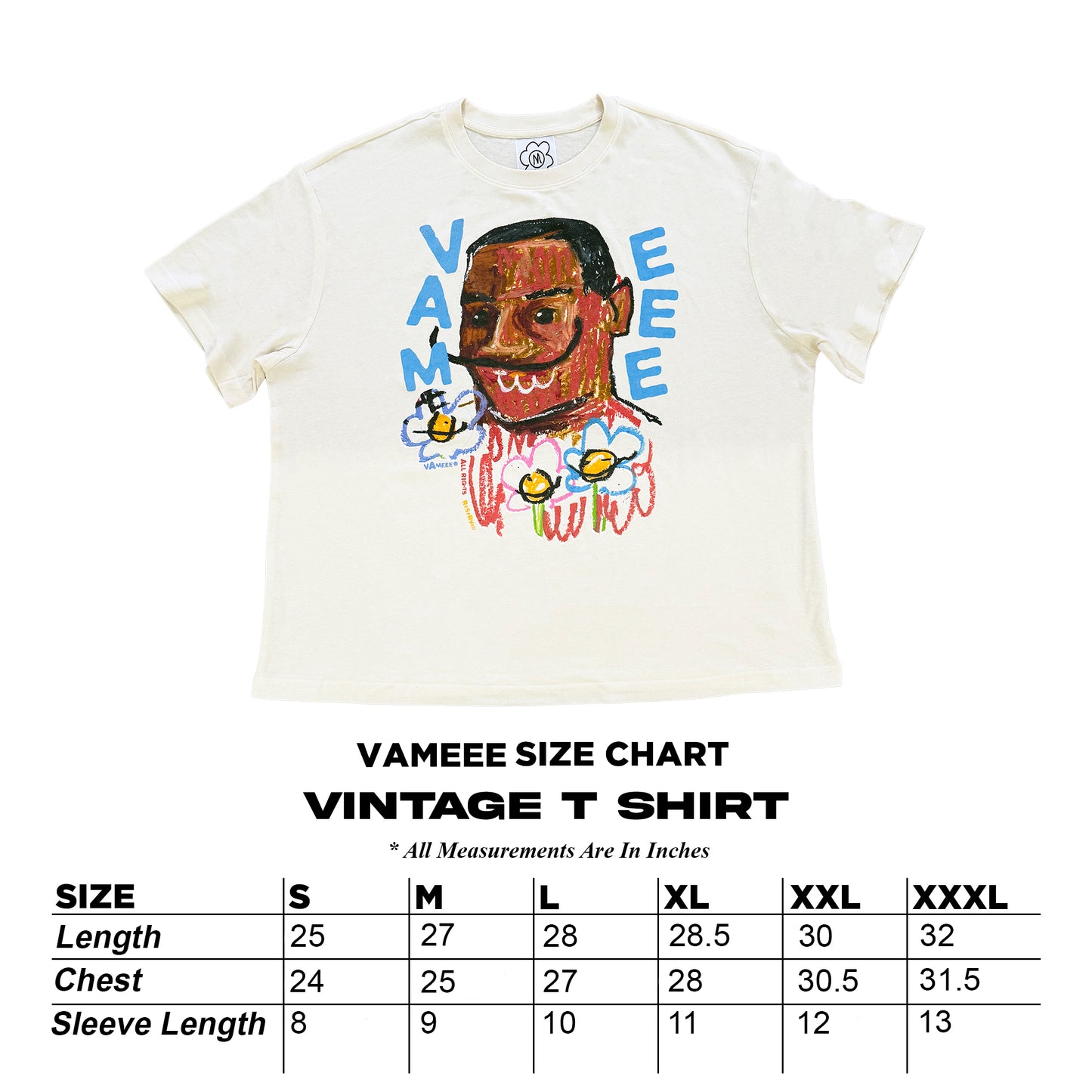 Doodle Maneee Vintage Tee