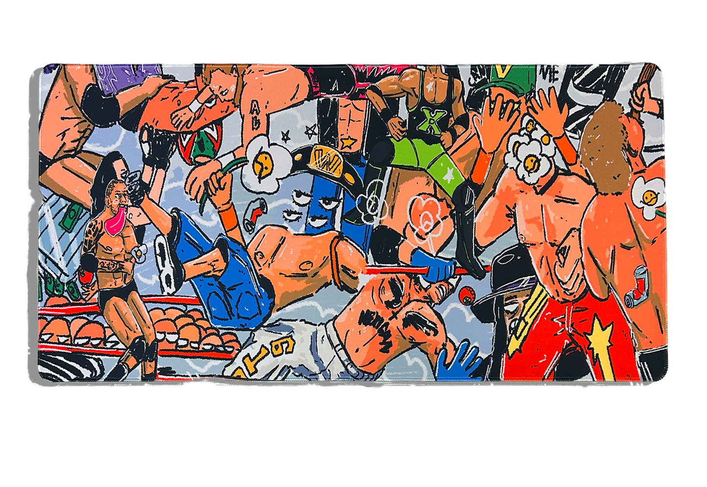 Wrestlemania Collage Mouse Pad