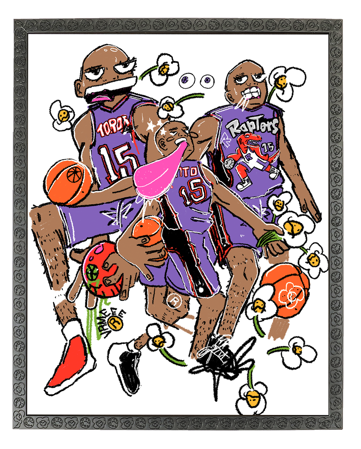 Vince Carter Maneee Collage Poster