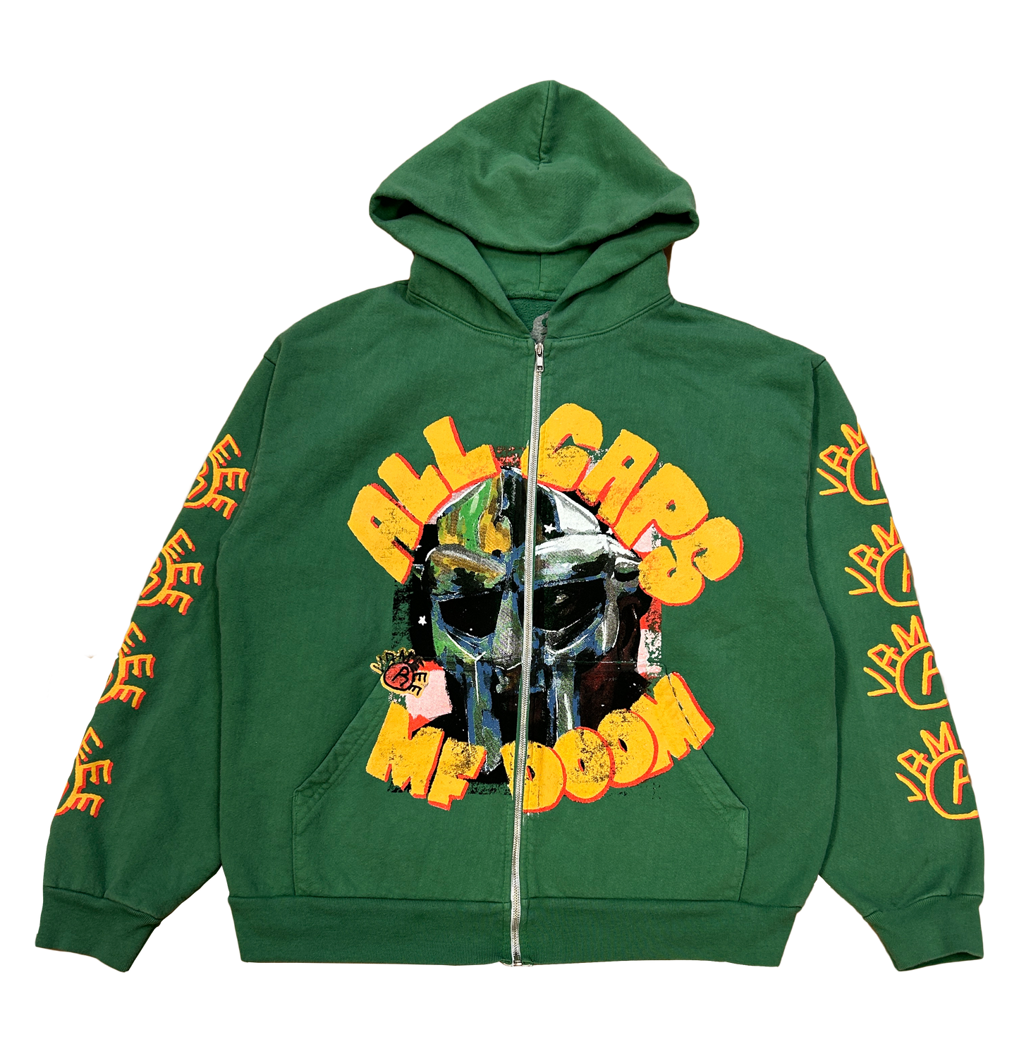 MF DOOM ZIP HOODIE (GREEN)