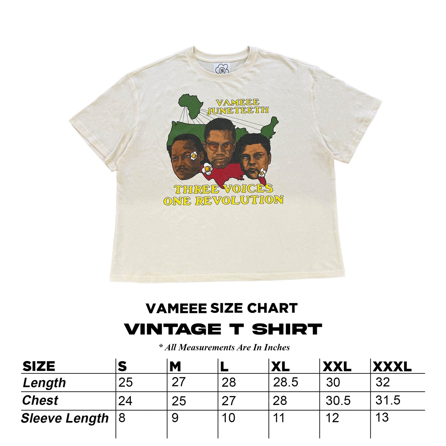 Juneteenth Vintage Tee (White)