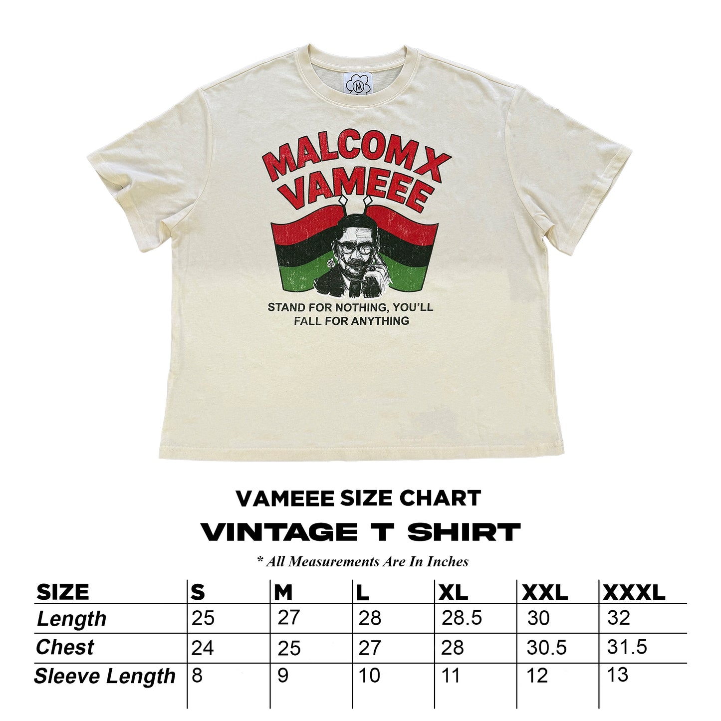 Malcolm Maneee Vintage Tee (White)