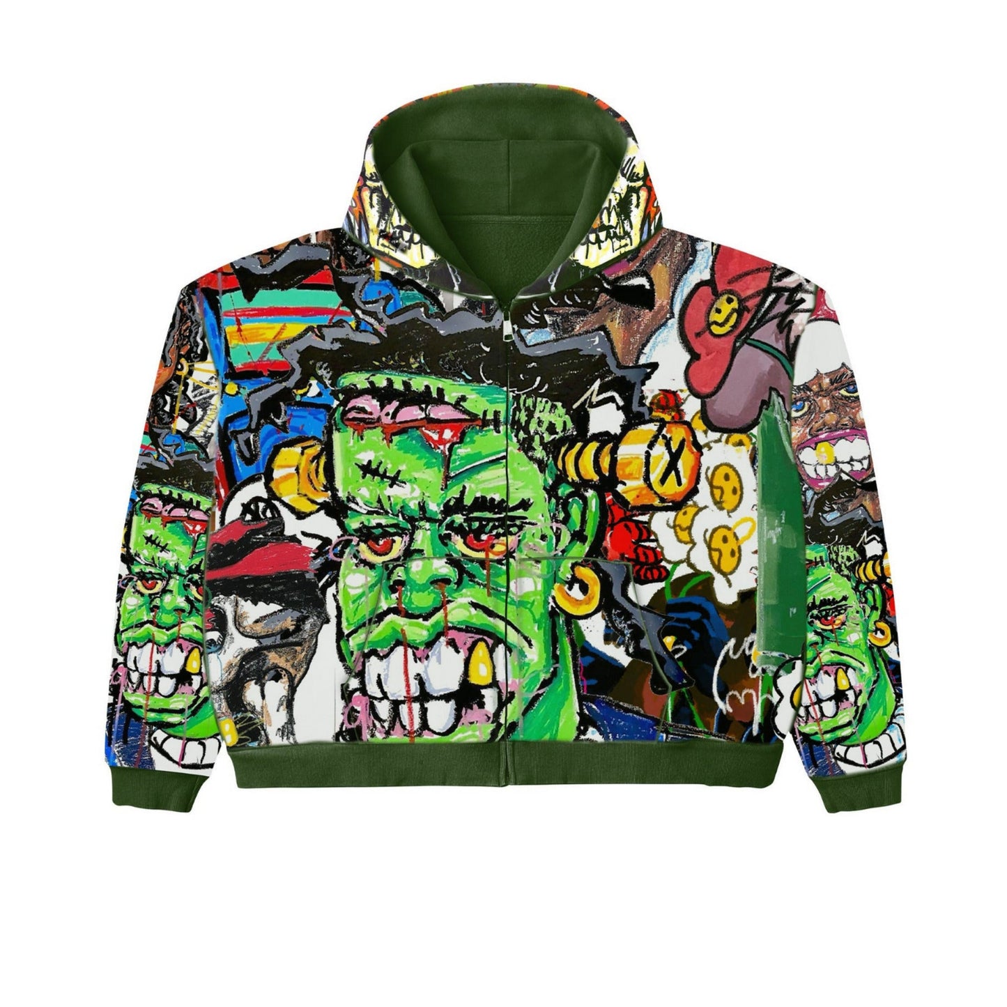 Green Reversible Hoodie