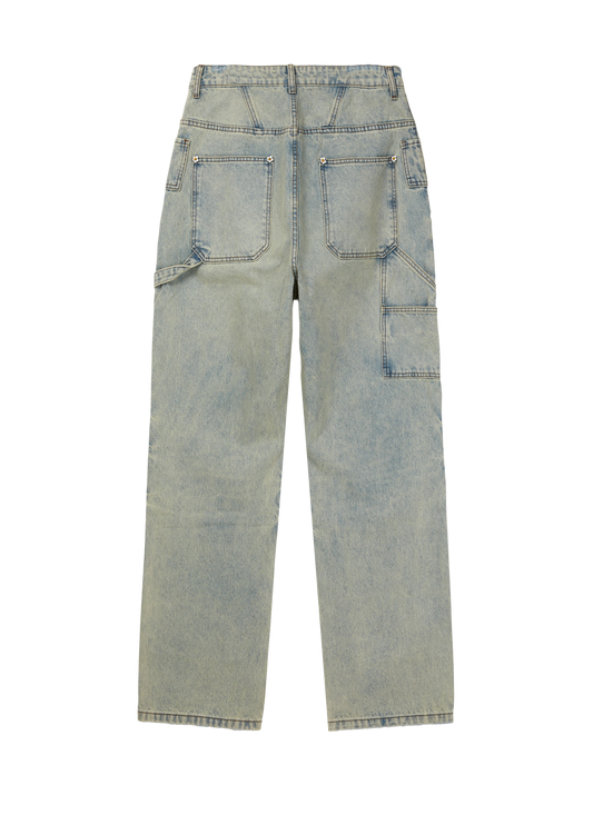 Blue Wash Carpenter Pants