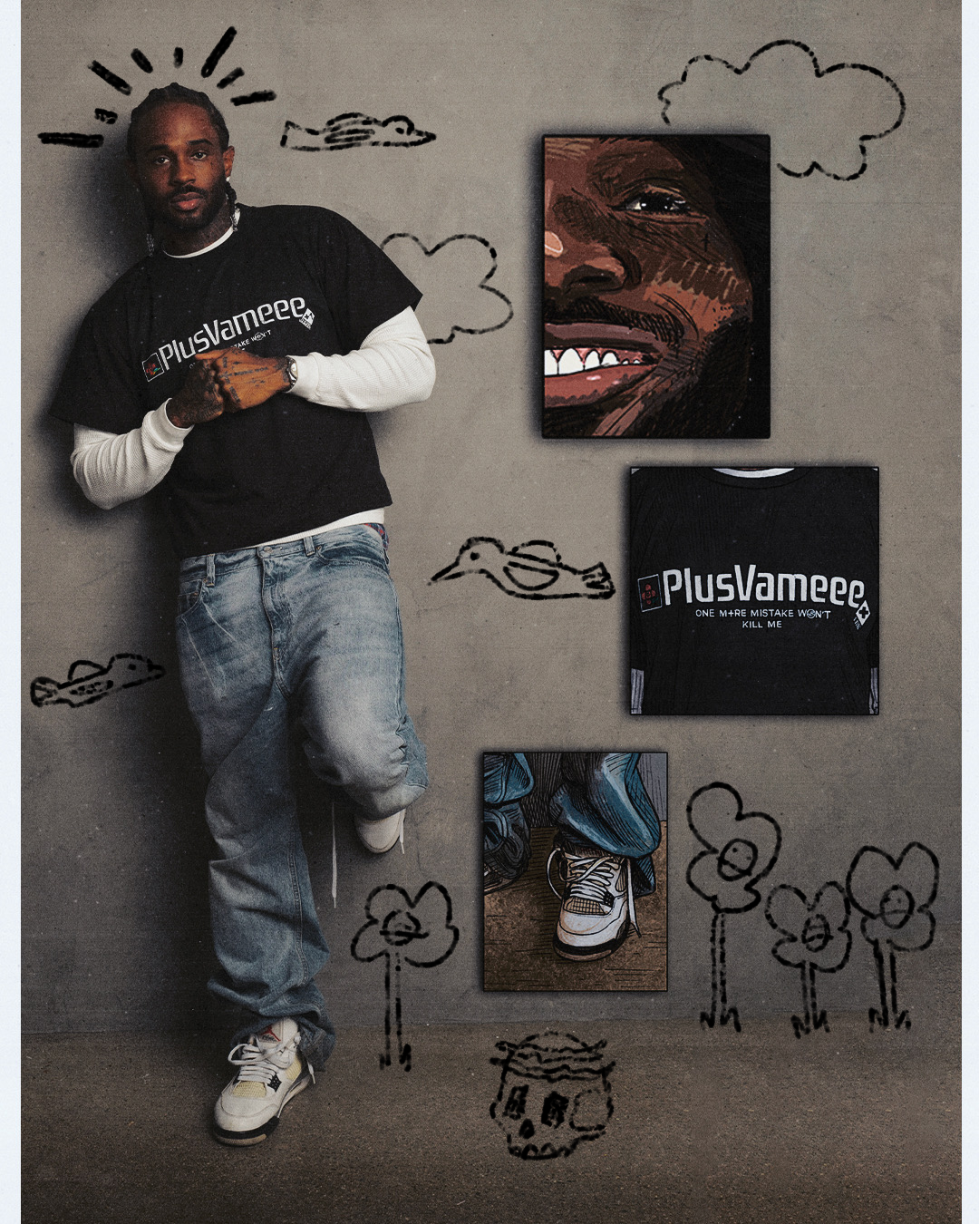 Plus Vameee Playstation Tee