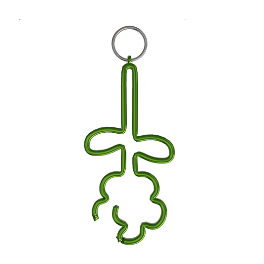 Greeen Vameee Flower Carabiner