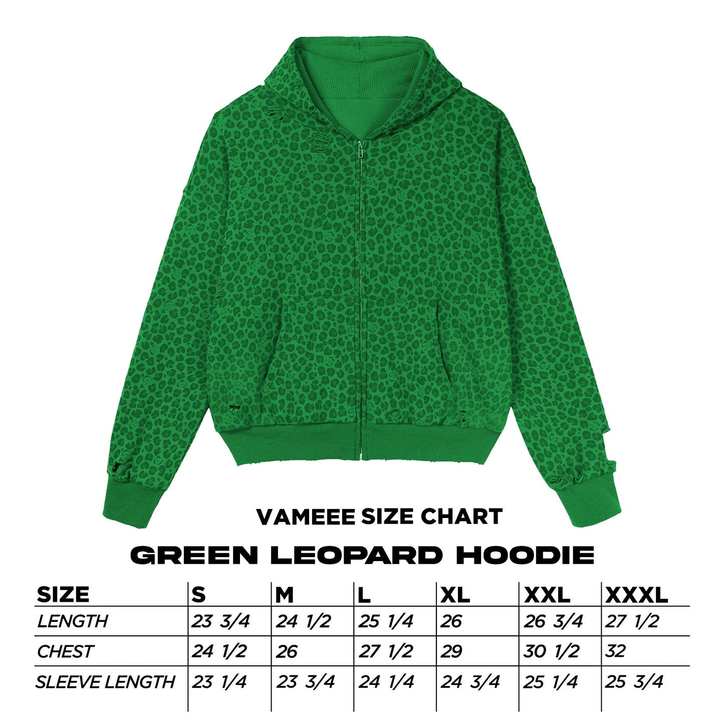 Green Leopard Hoodie