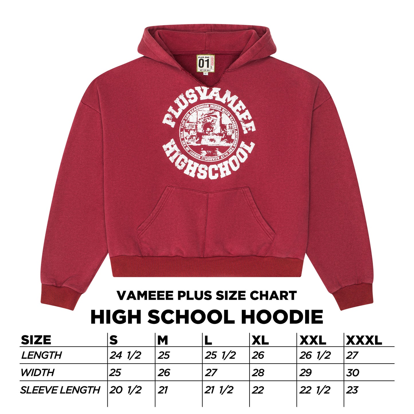 Crimson School Spirit  Hoodie