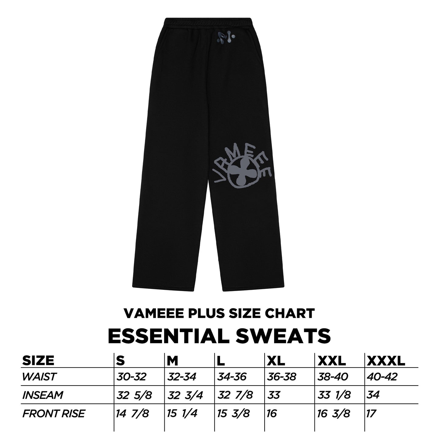 Black Basic Logo Sweats