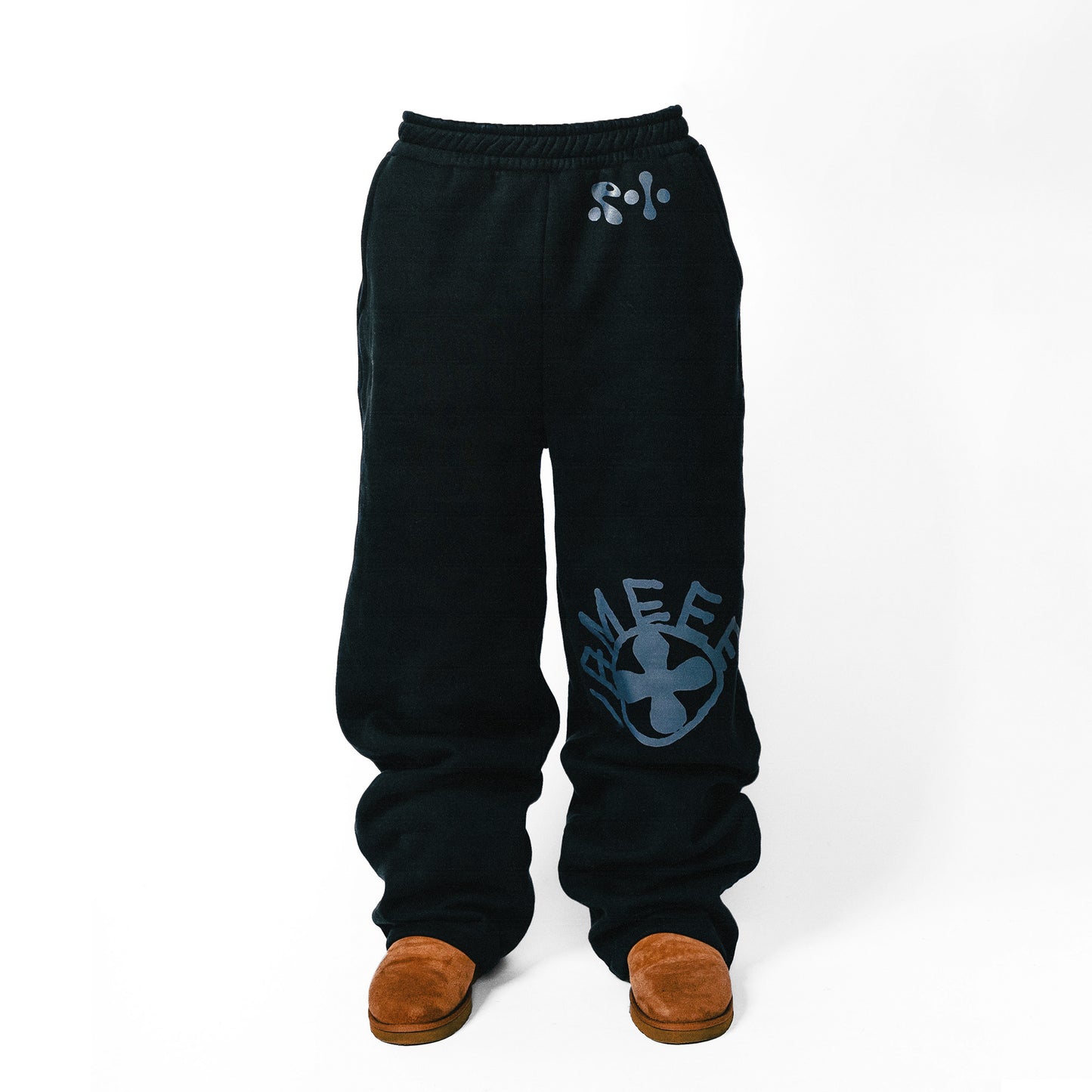 Black Basic Logo Sweats