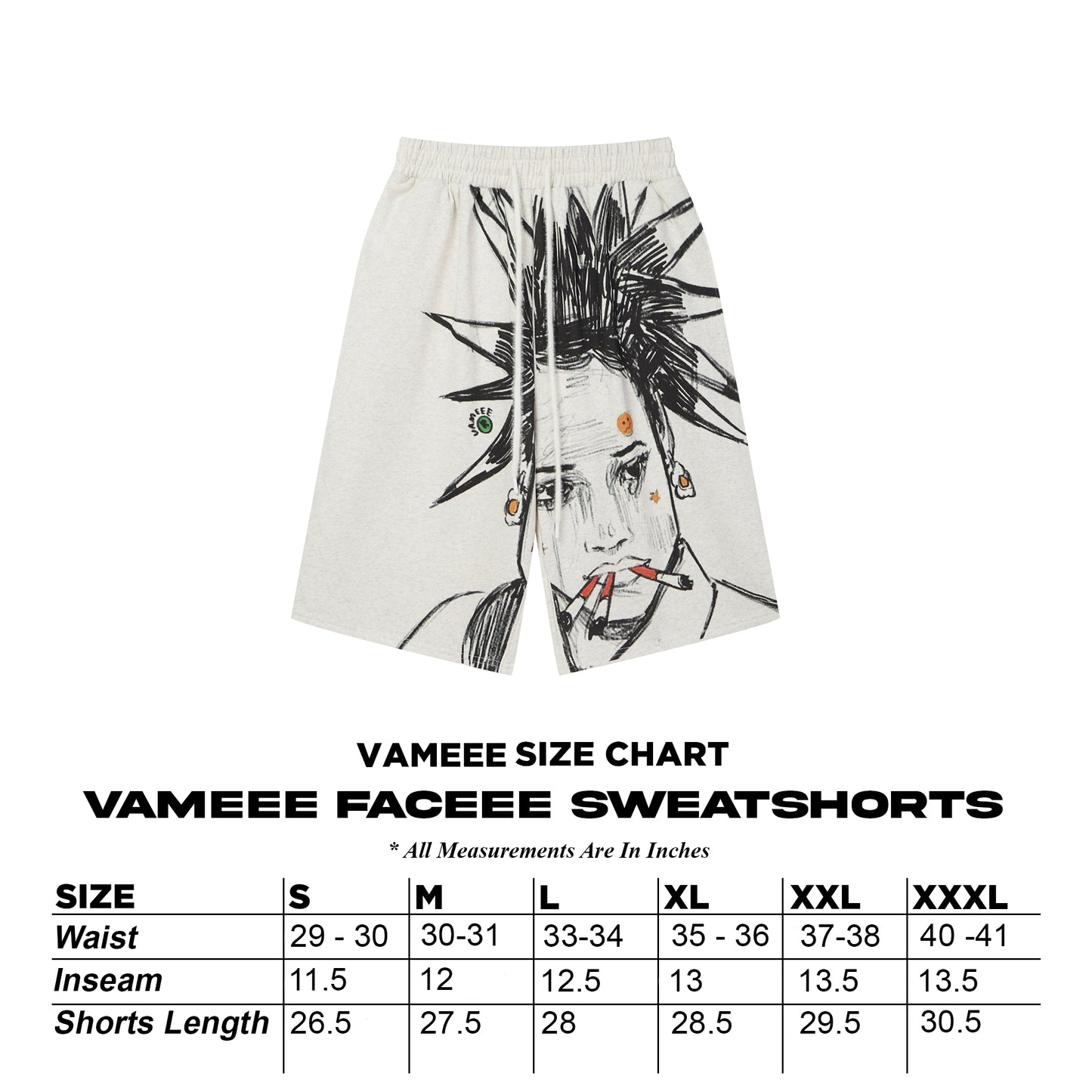 Vameee Face Shorts