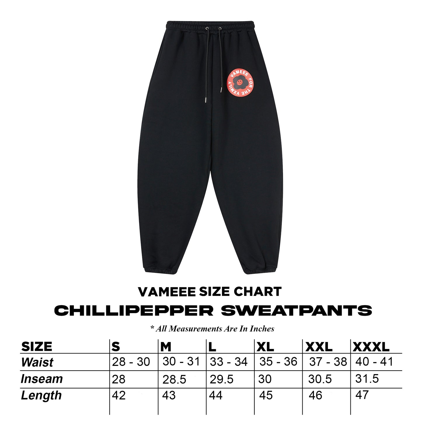 Vameee Chili Pepper Sweats (Black)