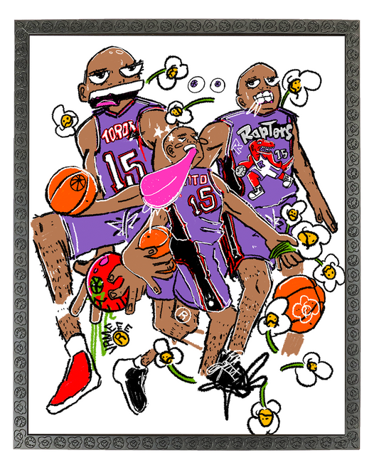 Vince Carter Maneee Collage Poster