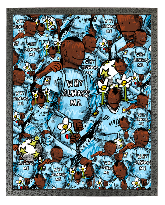 Why always me  Collage Poster