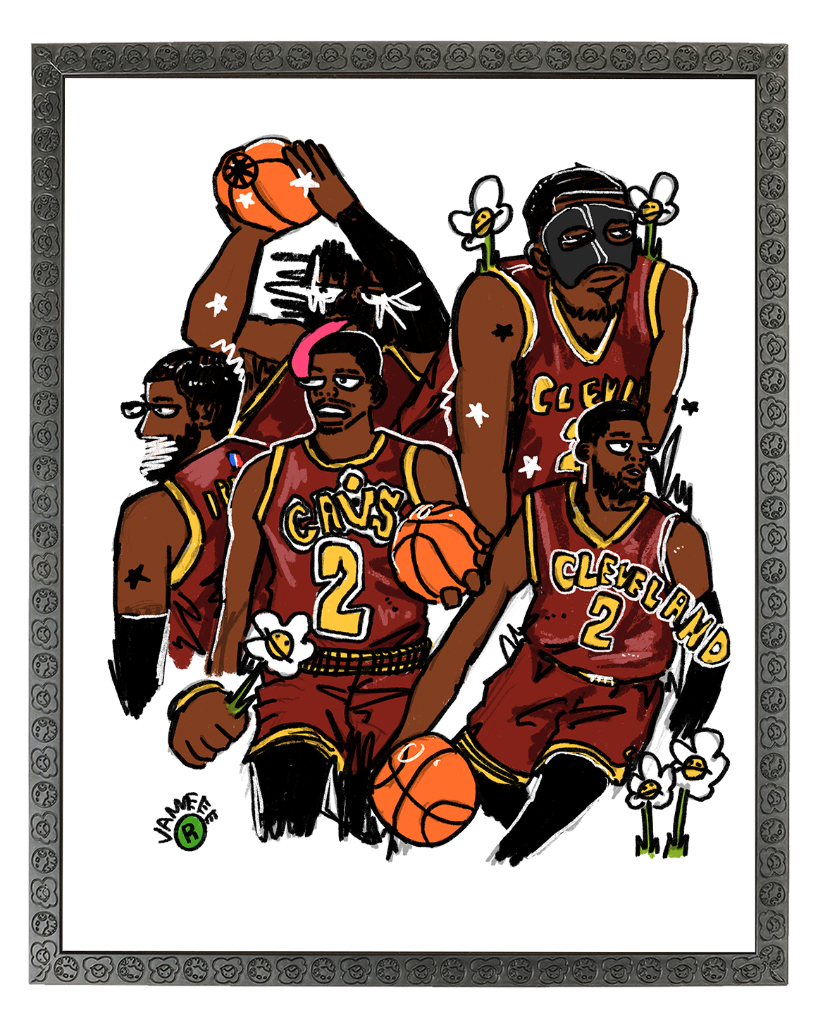 Kyrie Maneee Collage Poster