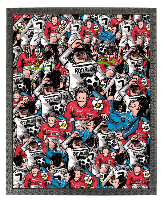 Ronaldooo Maneee Collage Poster