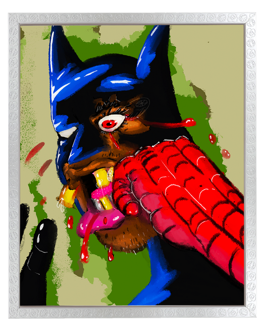 Spidermaneee vs Batmaneee Poster