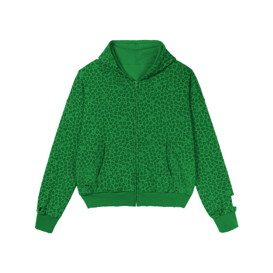 Green Leopard Hoodie